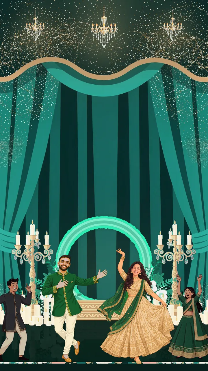Dazzle & Dhamaal — illustration from the invitation film